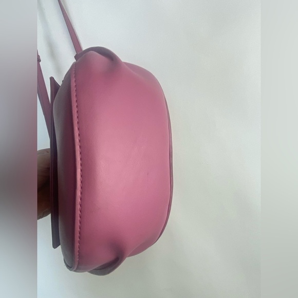 Sam Edelman Mia Half Moon Faux Leather Crossbody Bag Pink - Picture 8 of 13